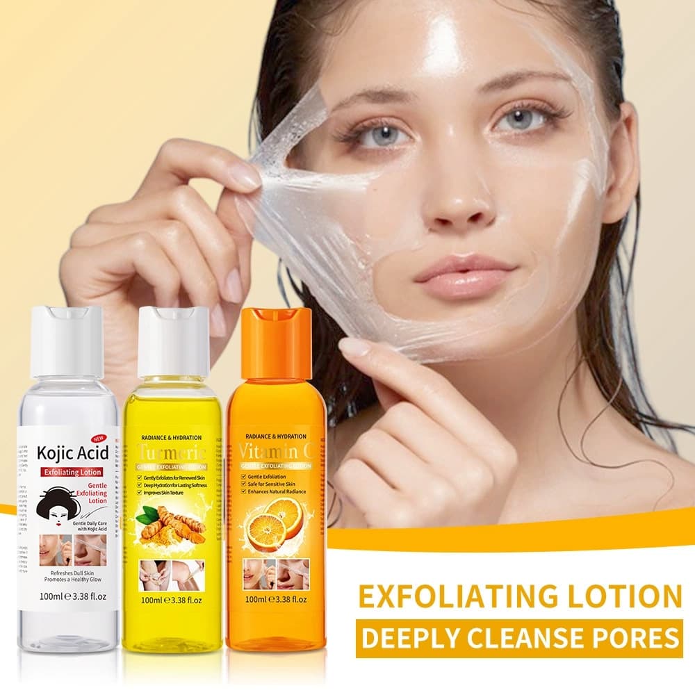 Peeling Oil Turmeric Exfoliating Oil for Hands, Feet, Body, and Face Peeling Mask