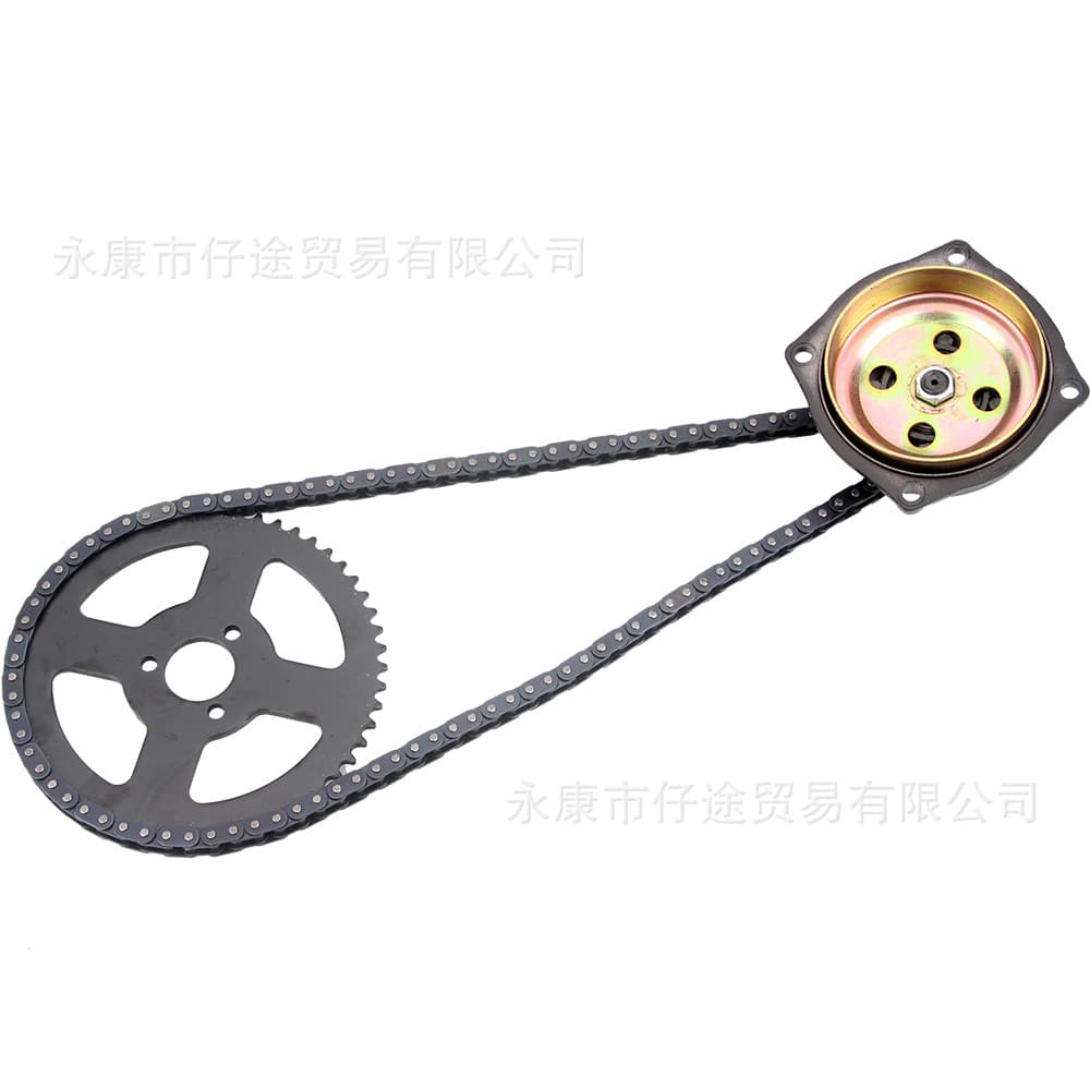 49cc Mini Motor ATV Four-Wheel Beach Car Accessories Two-Stroke Gear Plate Chain Sprocket T8F 54-Tooth Full Set