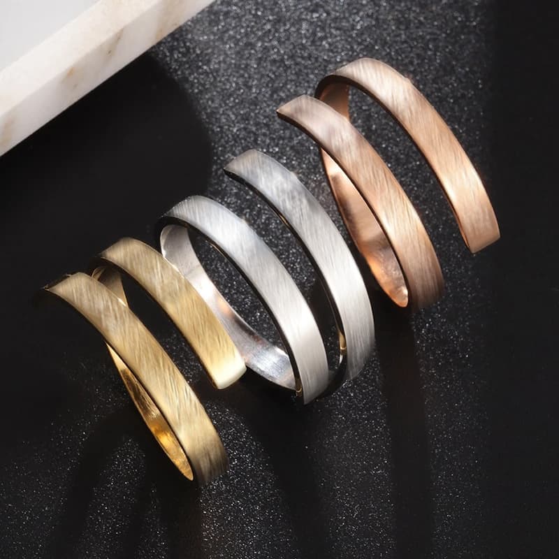 Cross-border Wholesale Titanium Steel Ring, Adjustable Open Retro Personalized Ins-style Versatile Cross Stainless Steel Finger Ring