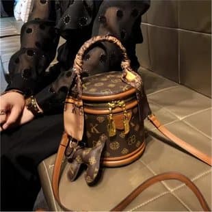Cross-border dropshipping foreign trade women's bag 2025 new light luxury monogram European station handbag fortune bucket handbag women