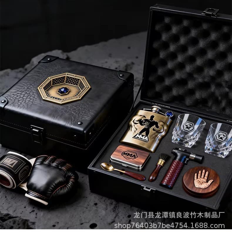 Premium Whiskey UFC/MMA Themed Smoking Kit Luxury Brand Collaboration Club Whiskey Smoker