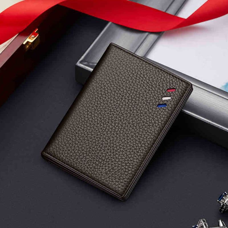 Mini Compact Portable Card Holder Men's Business ID Case Ultra-Thin Driver's License Wallet Premium License Holder Money Clip