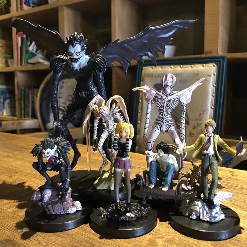 Death Note Figures, Yagami Yuremu, Death God Ryuk, Anime Peripheral Models, Ornaments and Toys, Complete Set