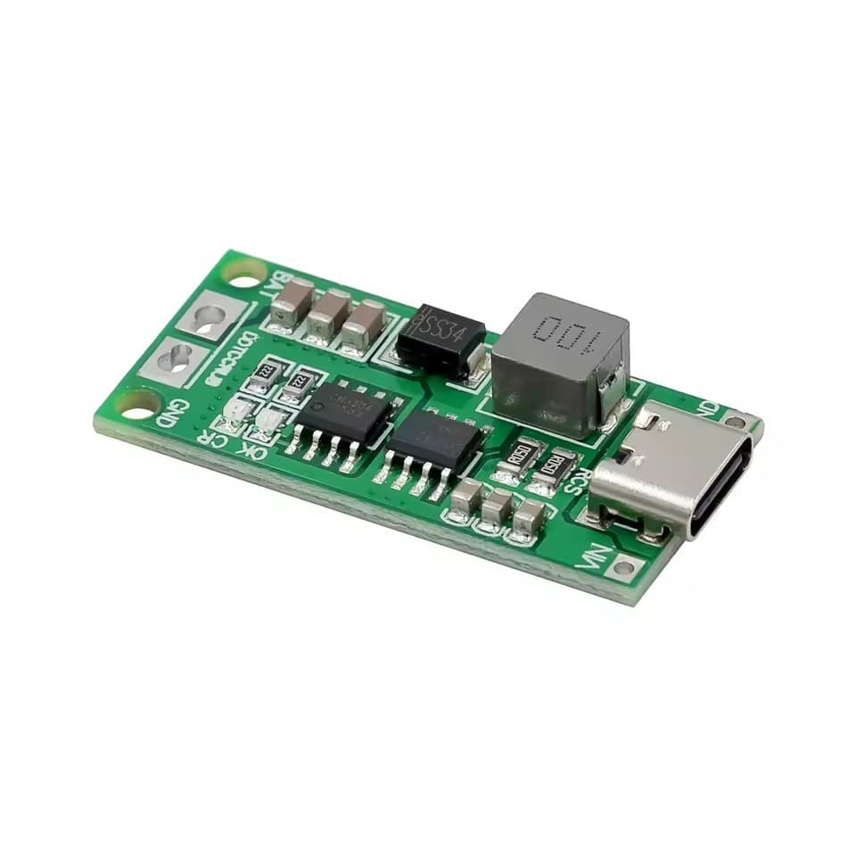 2S 3S 4S Li-ion Battery Charger Battery Protection Board Type-C USB Boost Charging Board DC 3-5V