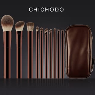 HG New Fiber Hair 10-Piece Makeup Brush Set Complete Makeup Brush Set Cangzhou Cross-Border Cangzhou Makeup Brush Set
