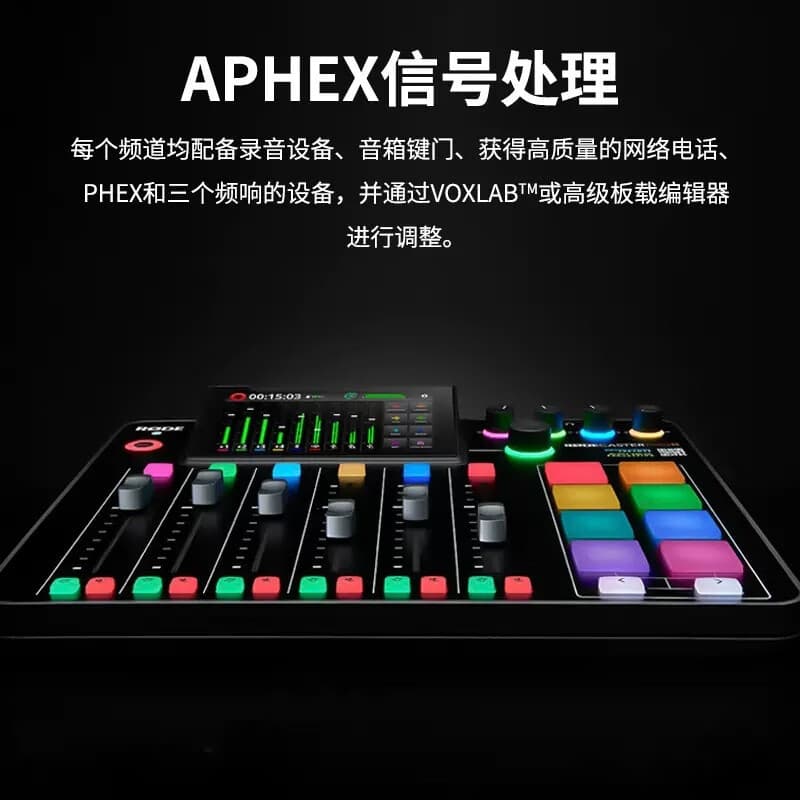 RODE Caster Pro II Professional Mixer Multi-Channel External Sound Card for Live Streaming, Hosting, Karaoke, and Recording