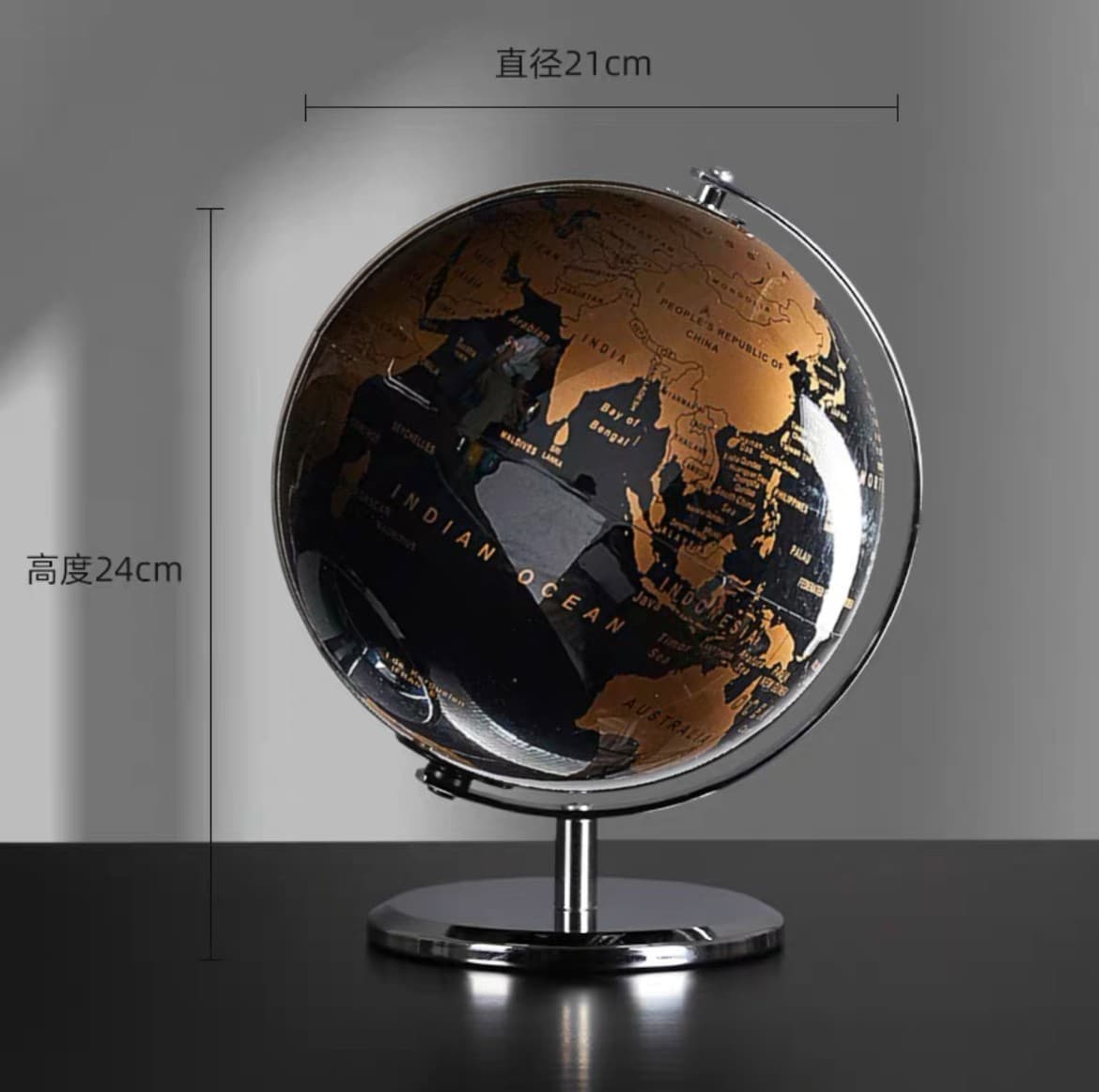Full English American European style cross-border e-commerce AliExpress globe dropshipping high-definition office desktop ornaments