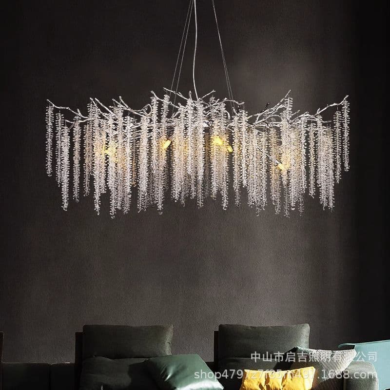 Light Luxury Chandelier Living Room Main Light Hall Crystal Designer Luxury Elegant Branch Light French Dining Room Lighting