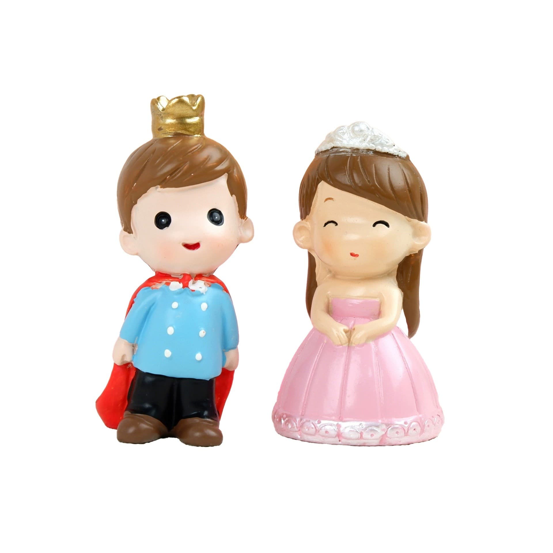 Prince and Princess Resin Ornaments Birthday Cake Decoration Accessories Couple Doll Cartoon Desktop Landscape Car Craft