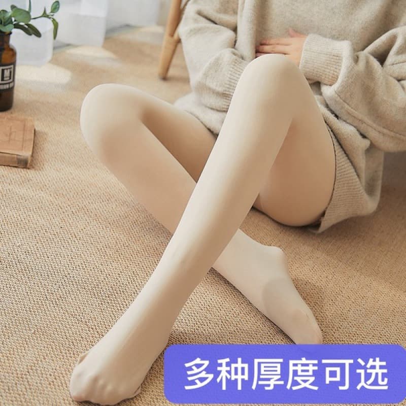 Real Shot 4 Thicknesses Maternity Nylon Stockings Autumn Winter Thin Fleece Tights Fleece-Lined Thickened Leggings Thick Fleece Winter