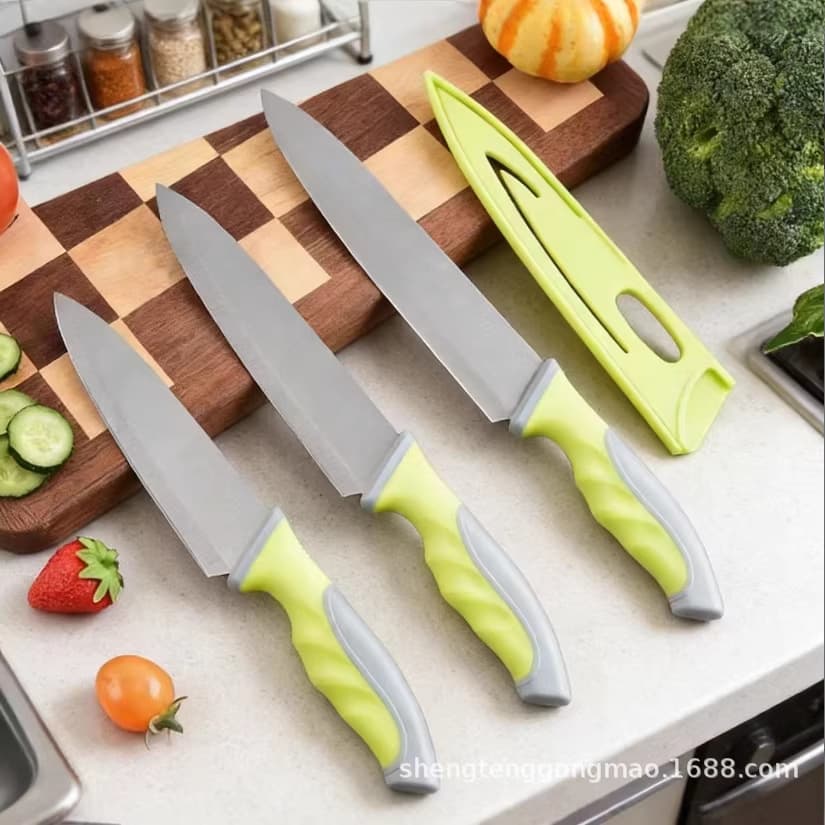 Factory Wholesale Kitchen Utensil Set Chef's Knife Stainless Steel Kitchen Multi-Purpose Chef's Knife Household Knife for Cutting Meat and Slicing