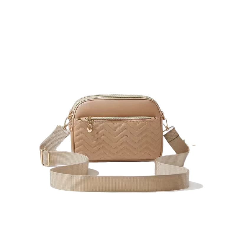 Trendy 2025 Summer New Ethnic Style Crossbody Bag Fashion Retro Stripe Small Shoulder Bag Large Capacity