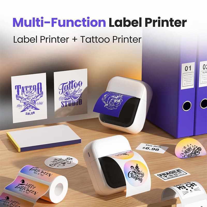 AI Cross-Border Mini Portable Thermal Printer Tattoo Transfer Factory Direct Source