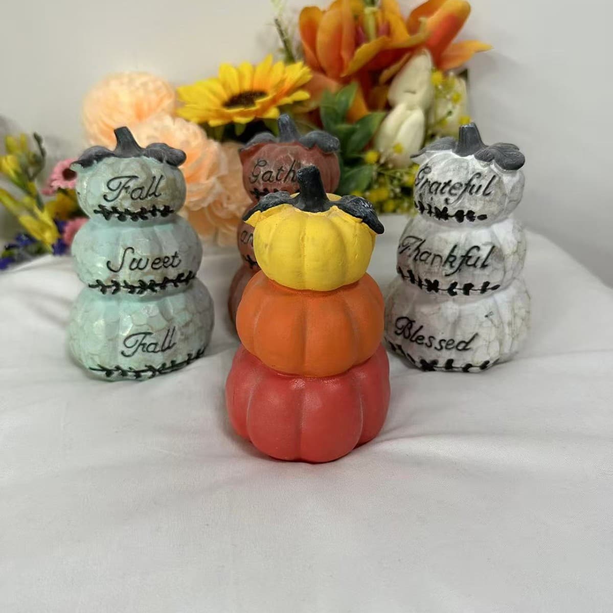 New Cement Pumpkin-Shaped Durable Sun-Resistant American-Style Creative Decorative Ornament Pumpkin for Garden and Backyard