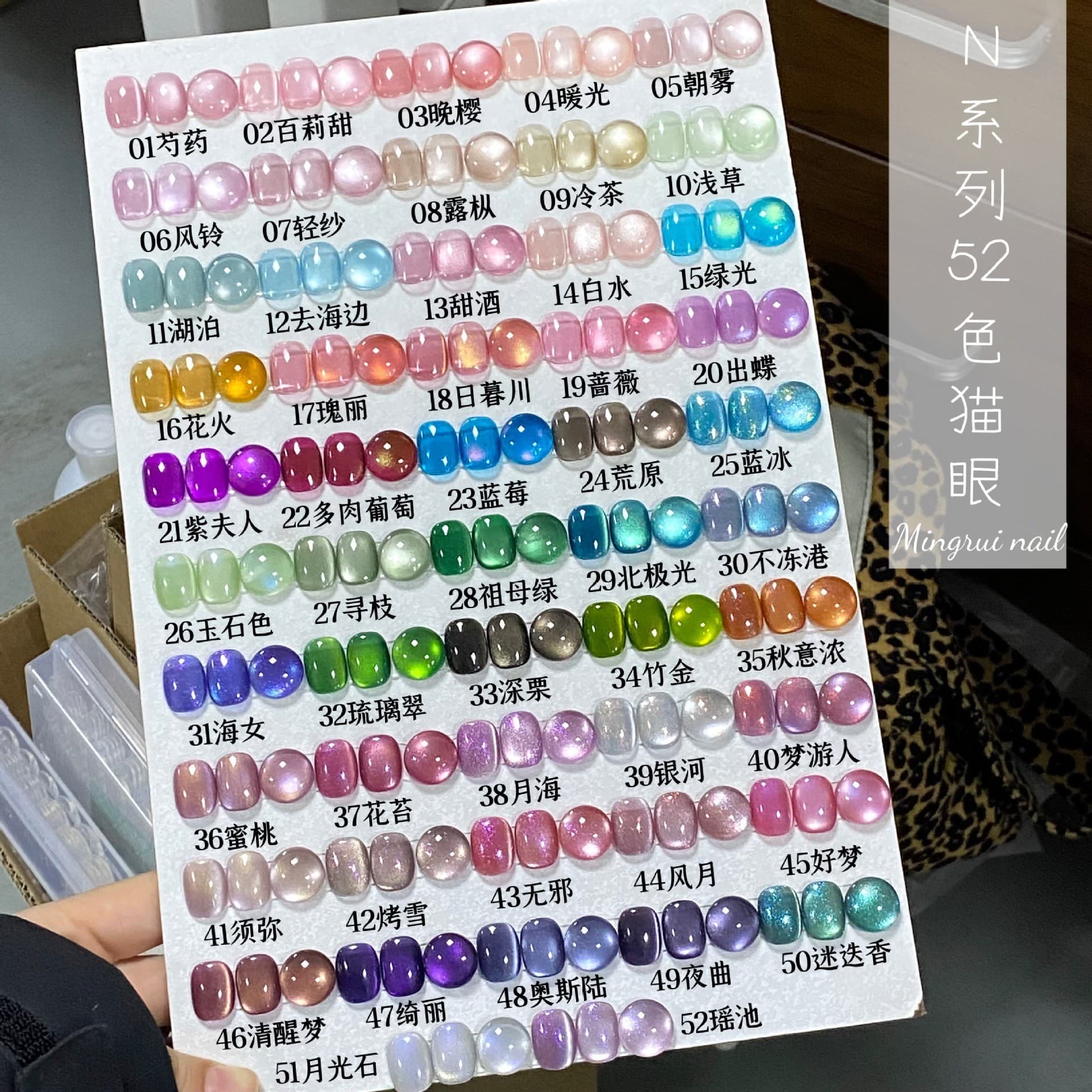 N Series Crystal Cat Eye Nail Polish 2026 New Model Flash White Nail Polish Rose Red Cat Eye Gel Nail Polish