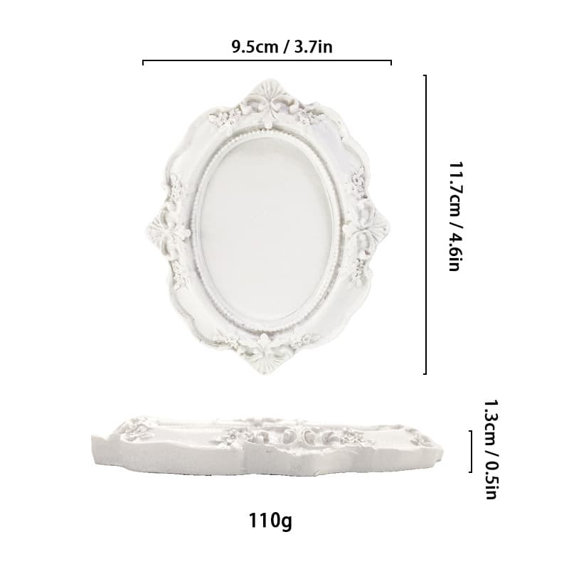 Victorian Style Jewelry Dish Storage Tray Candle Holder Creative Home Resin Decoration Prop