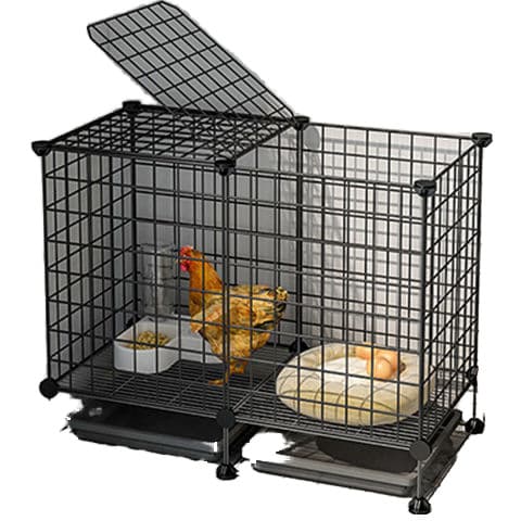 Plastic Chicken Cage with Button Closure for Small Animal Ho
