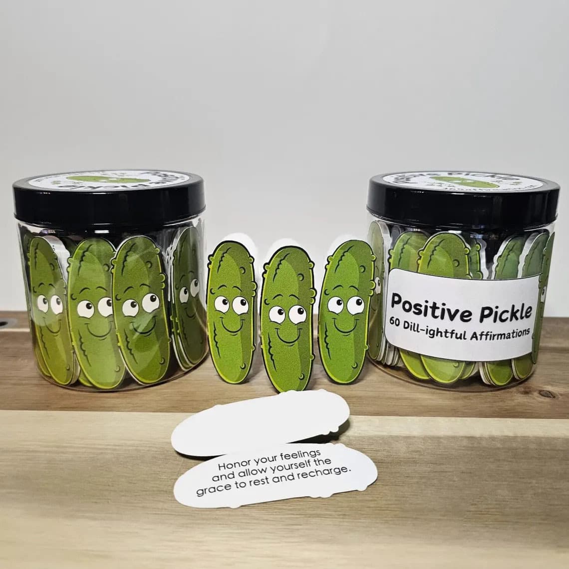 Cross-border Positive Pickle Emotional Support Affirmation Cards