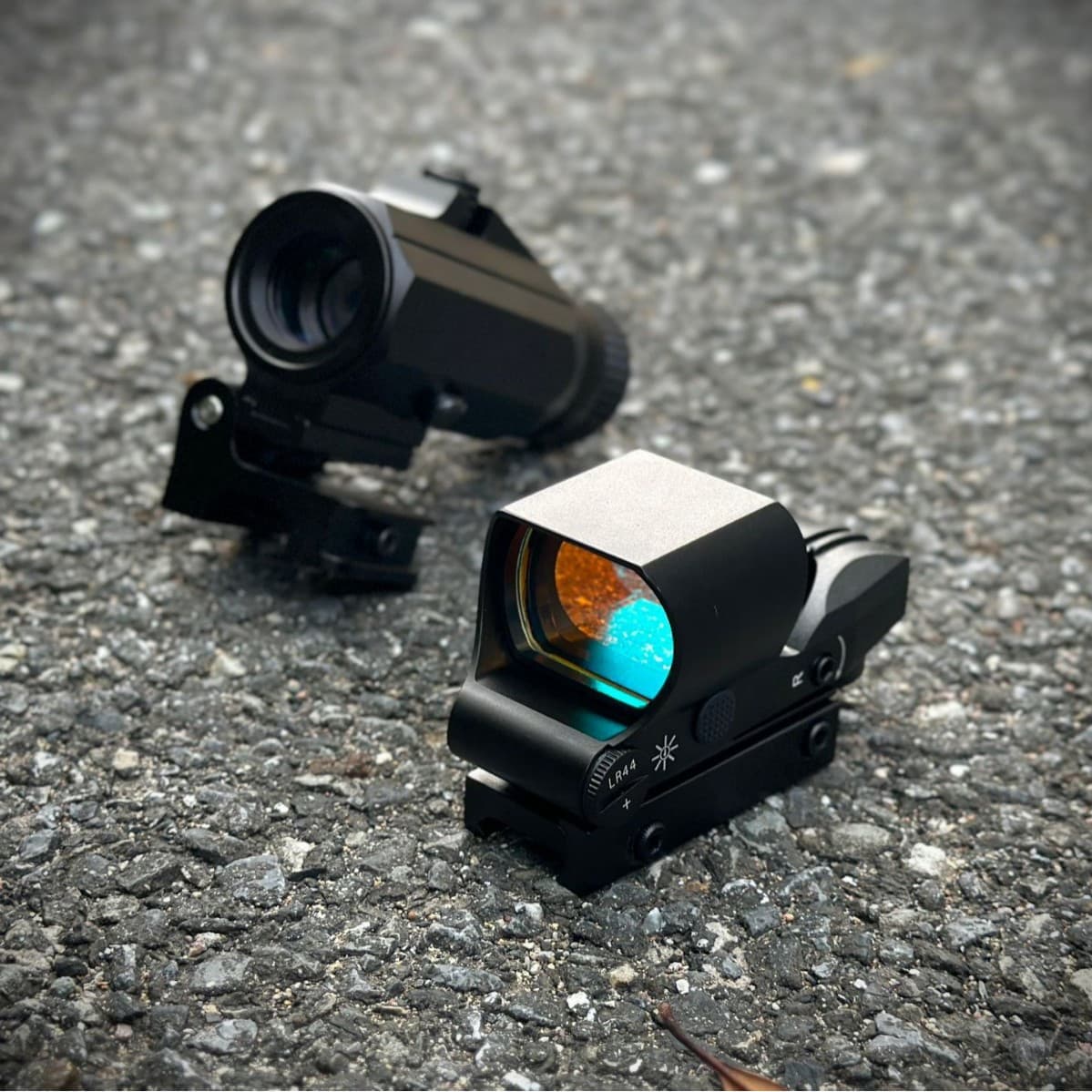 HD119 + G34 Magnifier Combo 3X Finder Scope HD118 Four-Change Outdoor Model Slingshot Amplifier Rangefinder