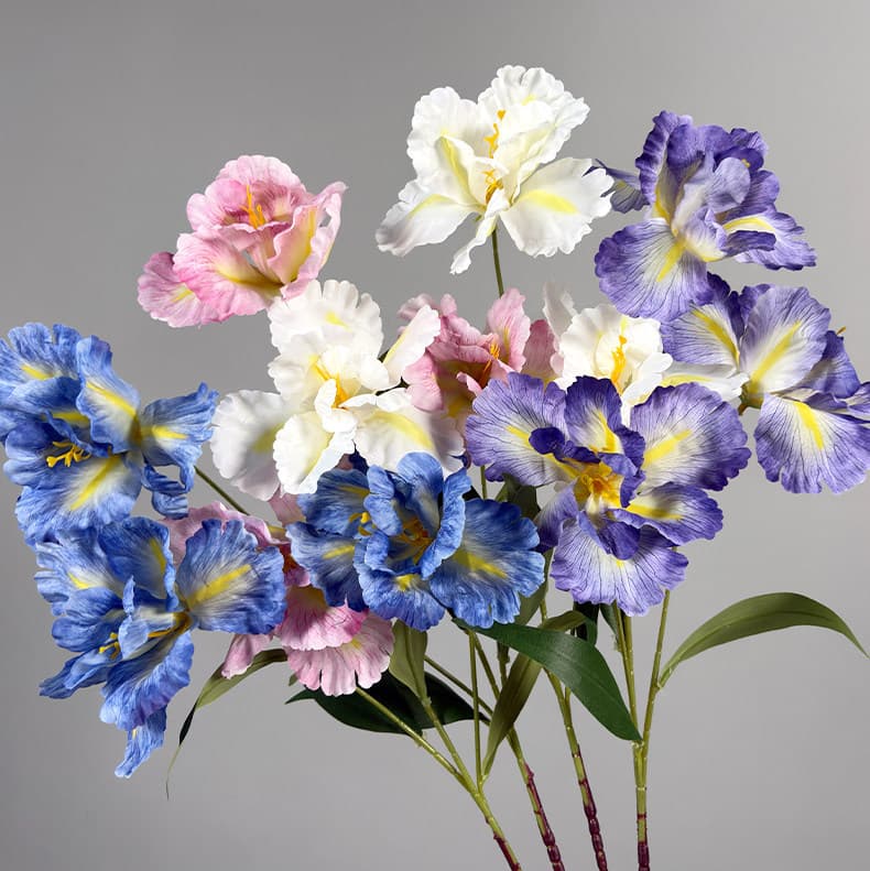 Alice Iris Artificial Flowers Fake Flowers for Wedding Use, Wedding Hall Decoration Road Guide, Floral Arrangement Home Decoration
