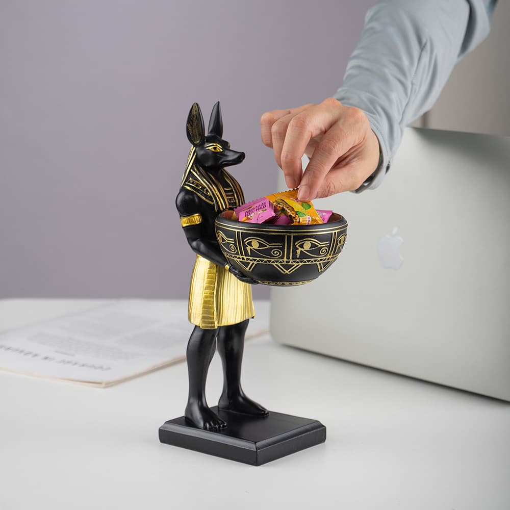 New Cross-border Anubis Dog God Figurine Home Living Room Desktop Decoration Resin Egyptian Craft
