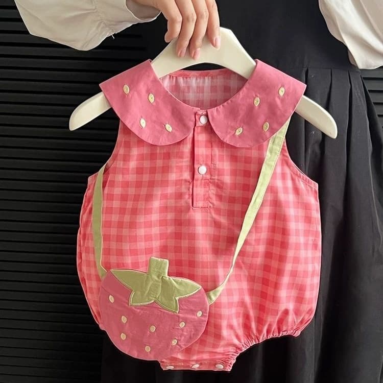 Summer style baby girl baby girl baby clothes new style 100-day outfit super summer jumpsuit bag fart clothing summer full moon style