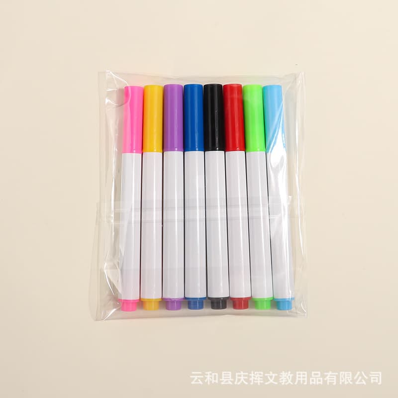 Wholesale Colored Whiteboard Markers 12 Colors, Graffiti Drawing Erasable Refillable, Fine Tip Water-Based Marker for Office and Teaching