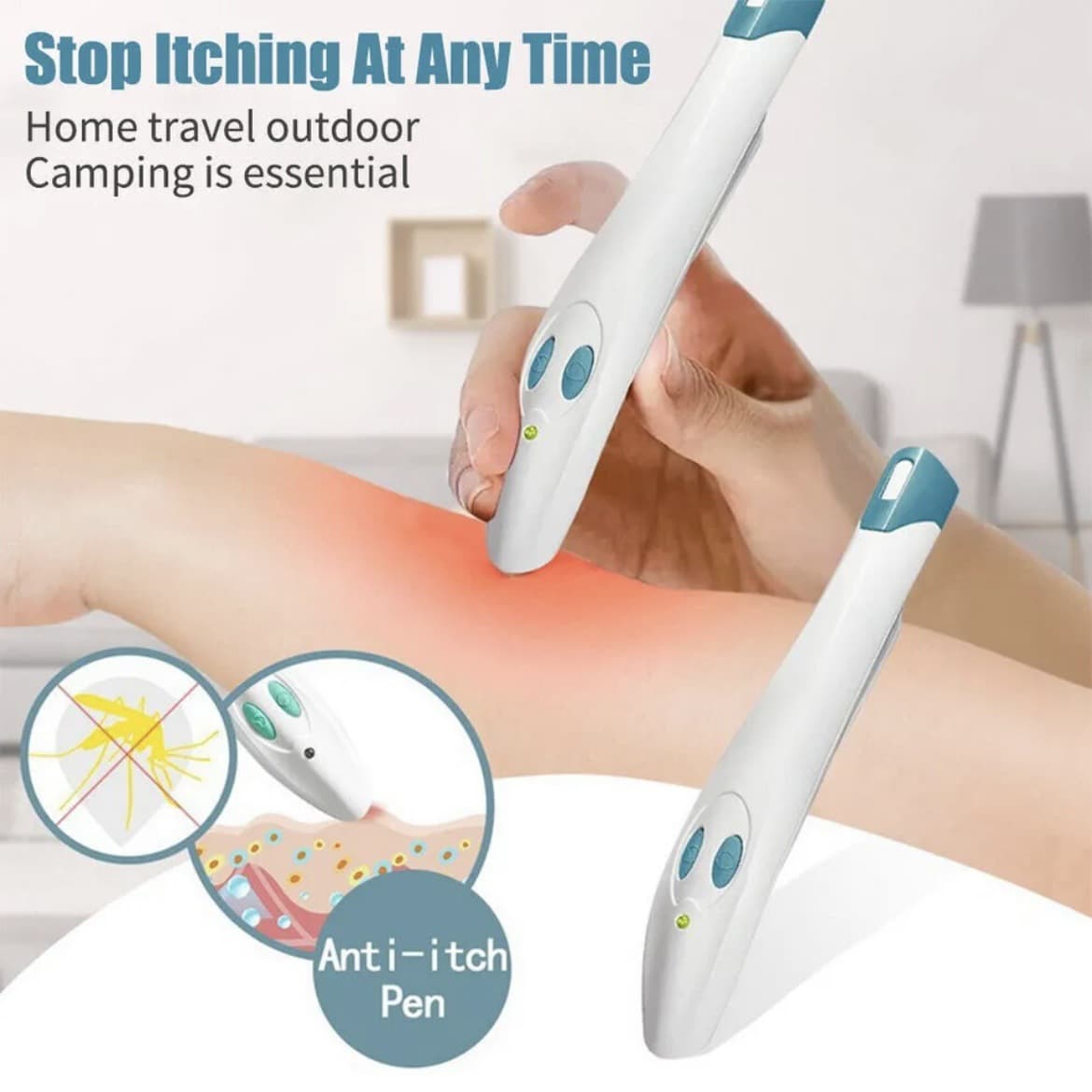 Cross-Border Ready Stock Bite Relief Physical Portable Mosquito Bite Itch Pen for Adults and Children