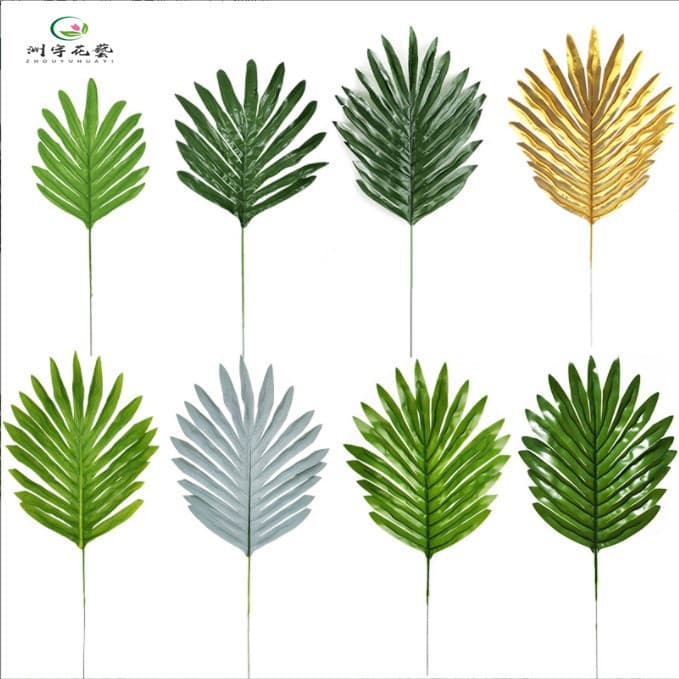 Simulated plant large willow leaf table flower flower arrangement wall balloon party home decoration accessories loose tail sunflower leaf green plant