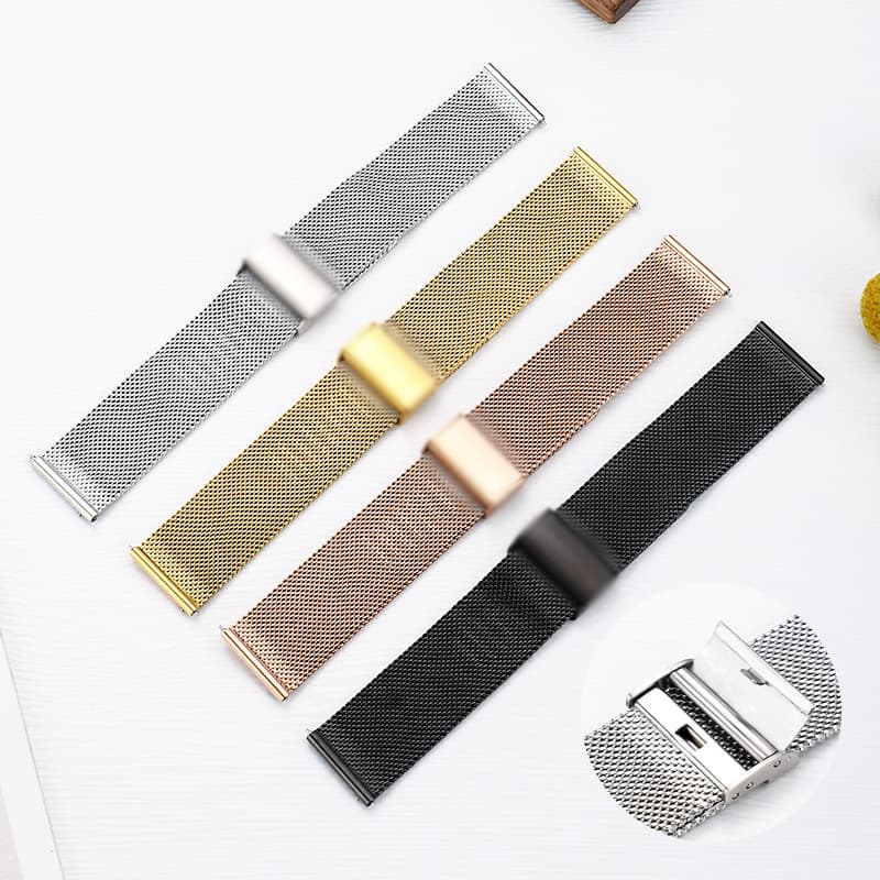 Compatible with Samsung Huawei Watch5 GT6 Full Series Watch Band Apple Tool-Free Milanese Loop Band