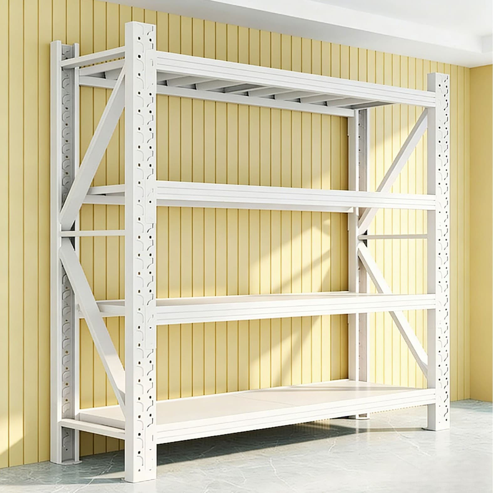 Storage Shelves, Storage Racks, Express Delivery Supermarket Storage Racks, Balcony, Living Room, Basement, Garage, Floor-Standing Multi-Functional Shelves
