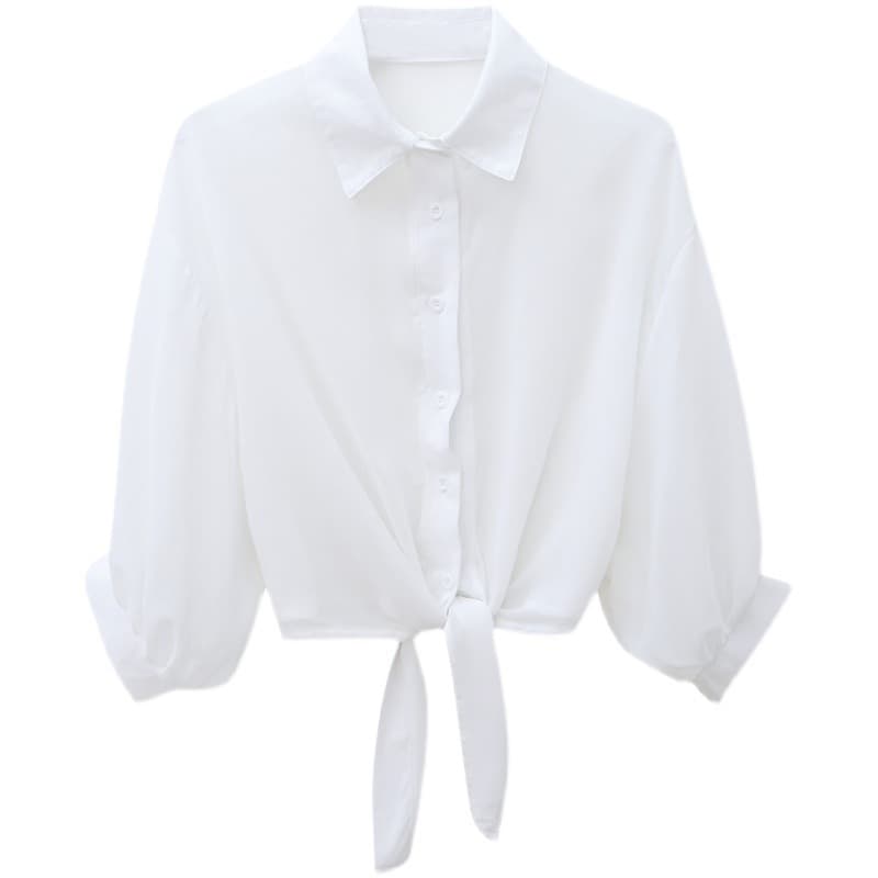 2025 New Summer Chiffon Sun Protection Top Women's Jacket Thin Style with Skirt Outerwear Cardigan Small Shawl