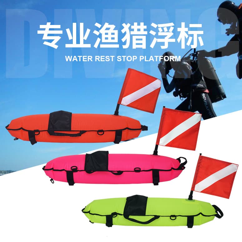 TOOKE Freediving Fishing Float Inflatable Spearfishing Buoy Surface Float Accessories