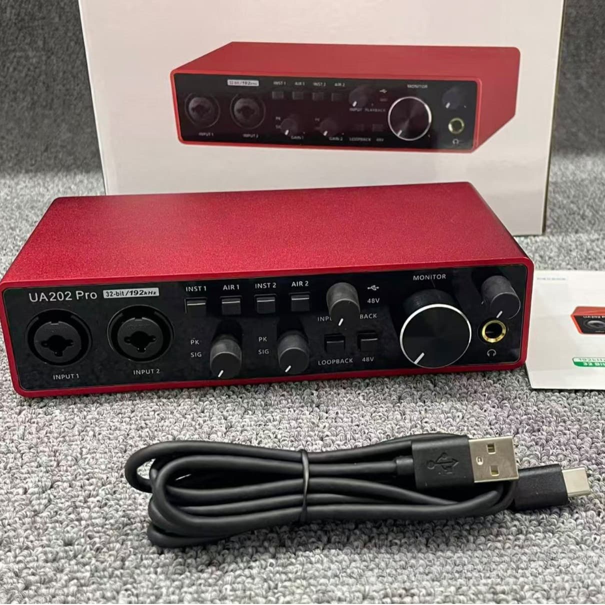 Computer USB external live broadcast sound card debugging singing arranger mobile phone recording mobile phone USB external