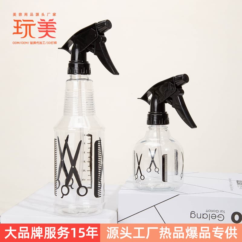 Wanmei manufacturer directly supplies transparent spray bottle 150ml salon hairdressing home cleaning spray bottle beauty and skin care tools