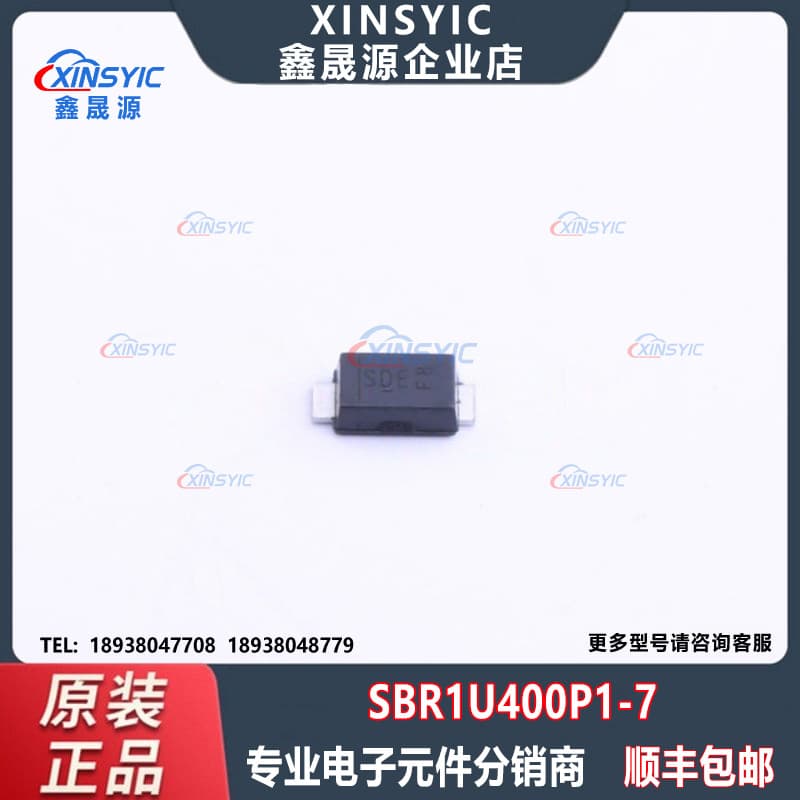 Original SBR1U400P1-7 Package PowerDI-123 Super Barrier Rectifier Electronic Component Matching