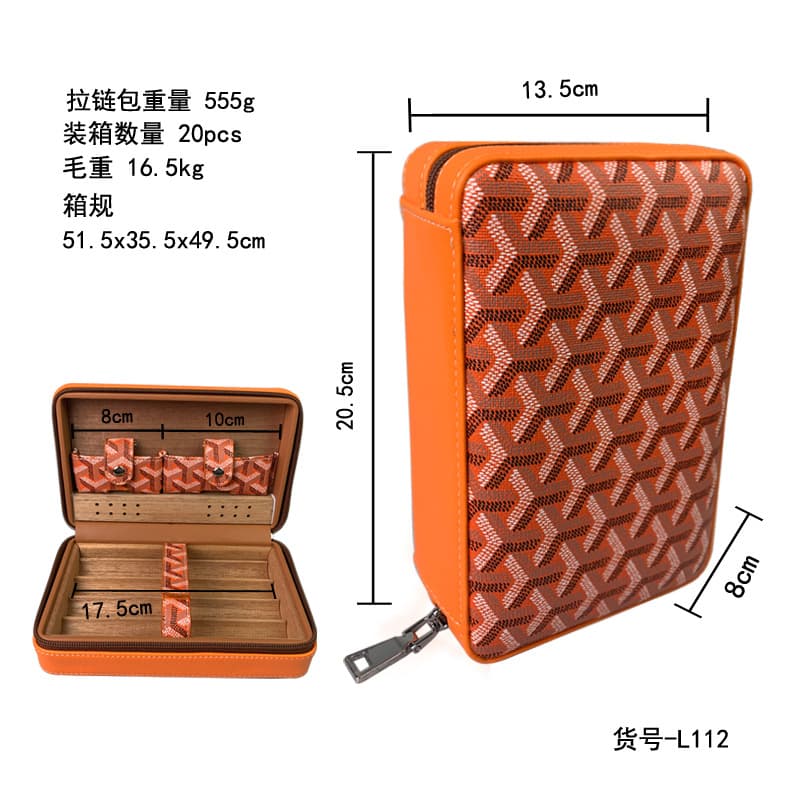 ✅ In Stock Cigar Case Elephant Texture Goya Cedar Humidor Cigar Box Cuban Cigar Holder Portable