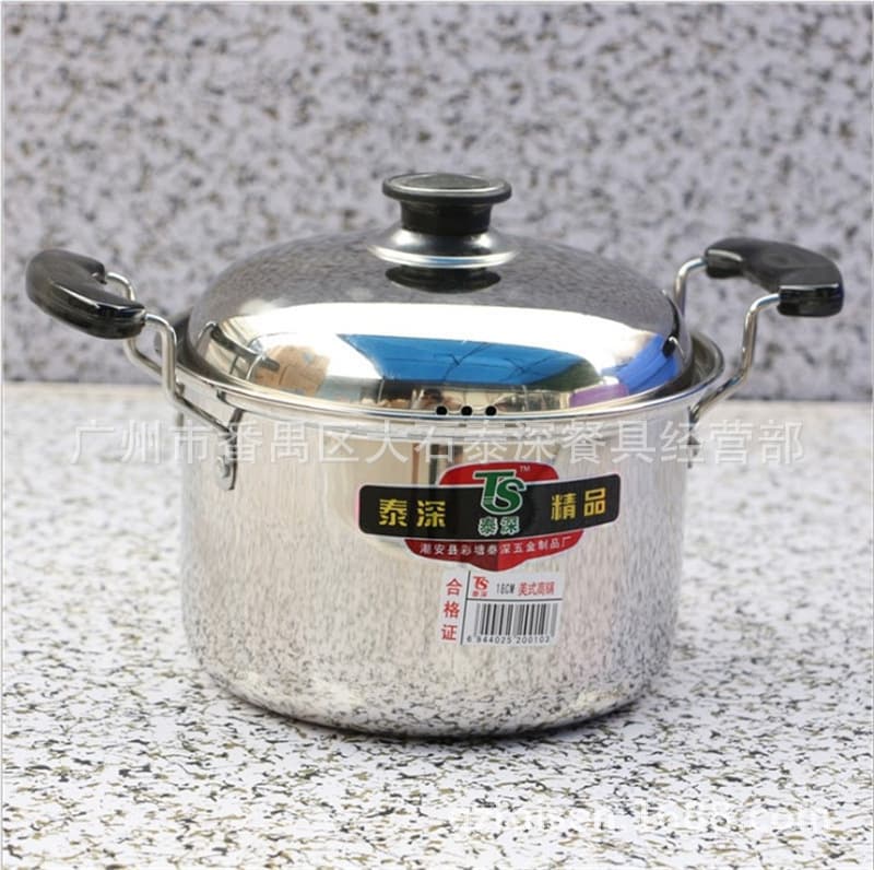 Non-magnetic thickened American high pot Thai deep American soup pot high pot soup pot non-magnetic steamer milk pot deepened American pot