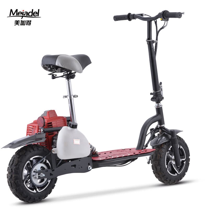 Two-Wheel 50cc 2-Stroke Gas Scooter Foldable Mini Commuter Fuel Vehicle Moped