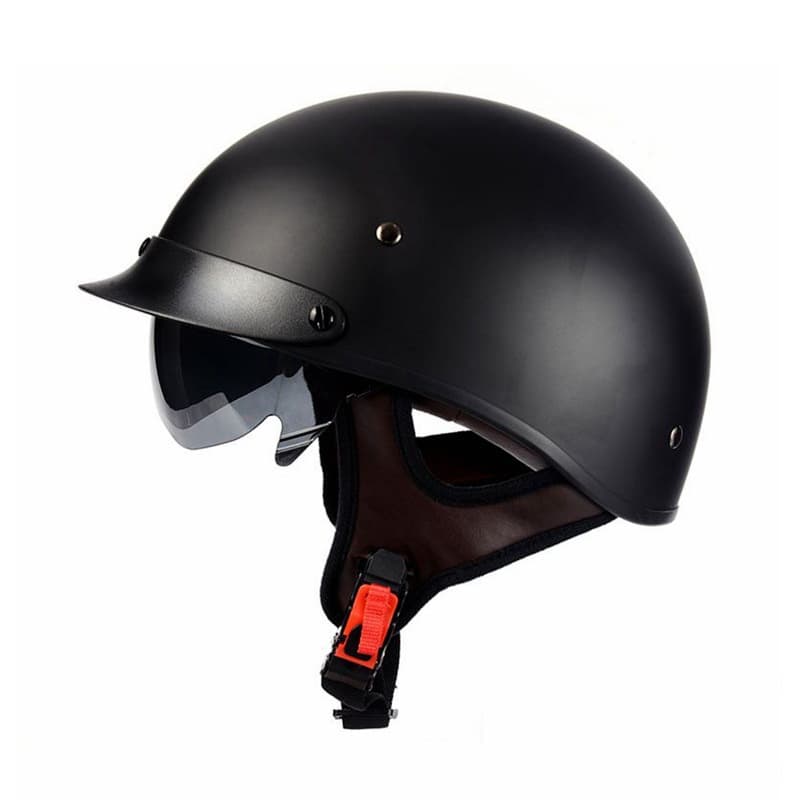 Factory Motorcycle Scooter Helmet Half Helmet Unisex Bowl Helmet Four Seasons Lightweight Motorcycle Retro Helmet