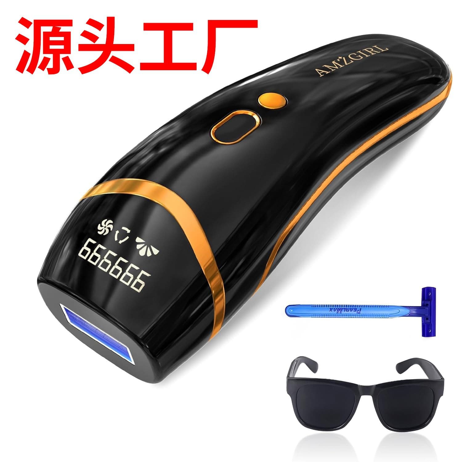 Cross-border Amazon laser hair removal instrument home portable multi-functional intense pulsed light FDA hair removal instrument