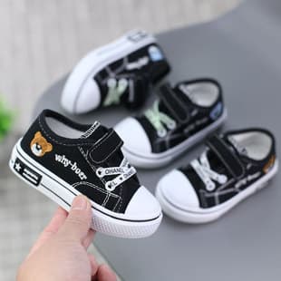 Children Canvas Shoes Baby Walking Shoes Sneakers Boy Toddler Sneakers Soft Sole Girl Cloth Shoes 1-3 Years 2 Spring Autumn Toddler
