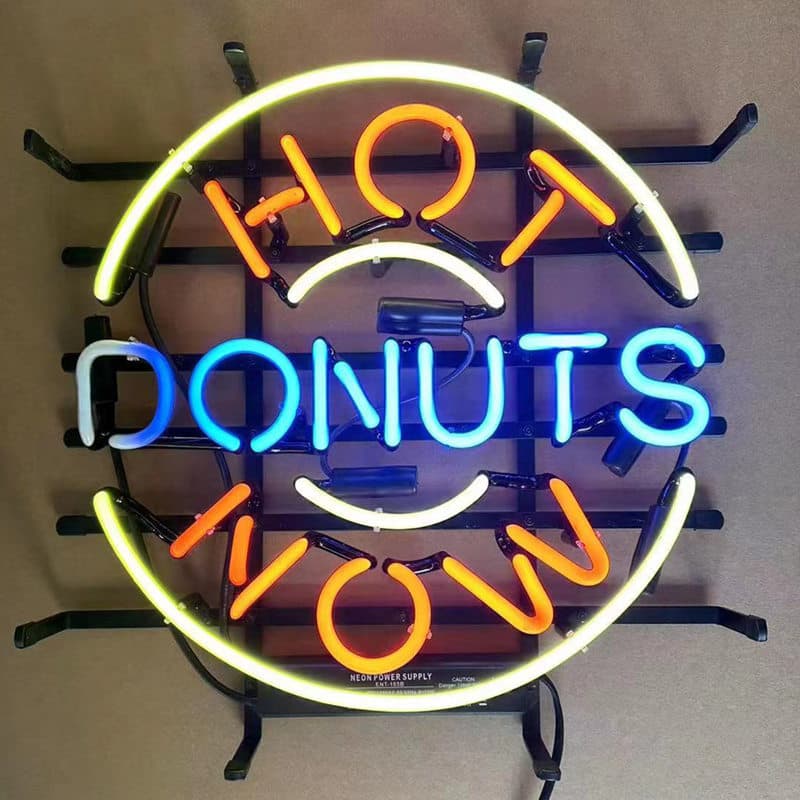 Cross-border glass neon advertising boxes, trendy milk tea shop creative wall decorations, acrylic neon billboards