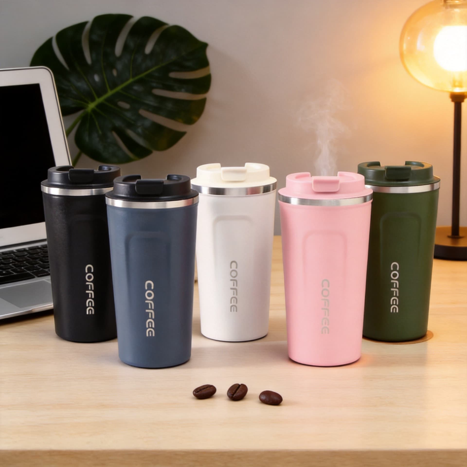 Cross-border second generation 304 stainless steel vacuum insulated cup business office men's and women's coffee cup car portable gift cup