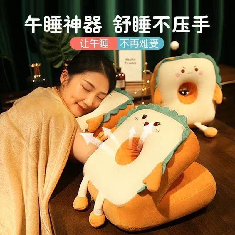 Nap Pillow for Office Sleeping, Elementary School Student Rest Aid, Desk Leaning Pillow for Girls' Break, Supportive Hug Pillow