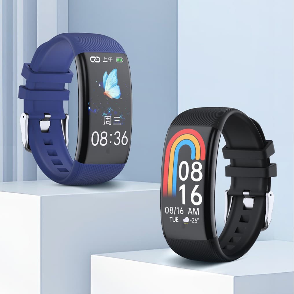 C5 Plus Smart Sports Bracelet with Heart Rate, Pedometer, Blood Sugar, Blood Pressure, Blood Oxygen, and Body Temperature Monitoring, Waterproof