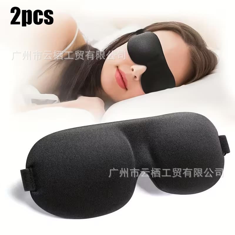 Cross-border Temu Sleep Mask 3D Contoured Eye Mask for Men and Women, No Nose Bridge, 3D Eye Mask