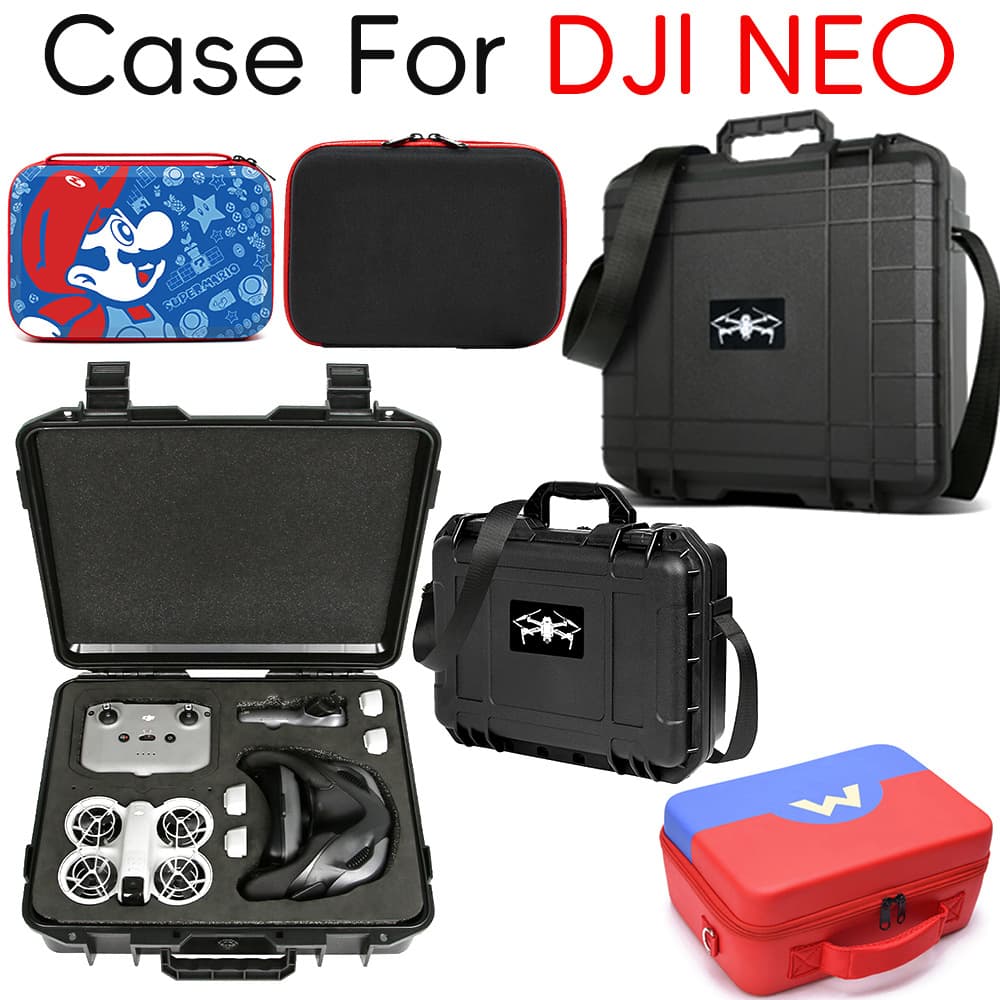 New Portable Explosion-Proof Box Drone Flying Goggles Storage Bag DJI Neo Compatible PVC Handbag Unisex Animal Pattern Home Storage