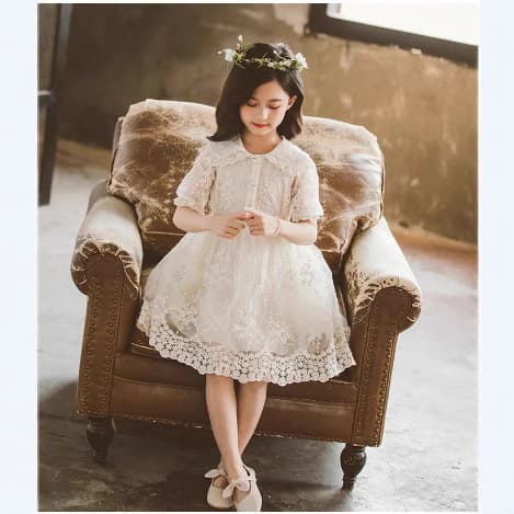 Children's Dress New Summer Baby Girl Fashion Cute Gauze Skirt Short Sleeve Princess Children's Dress