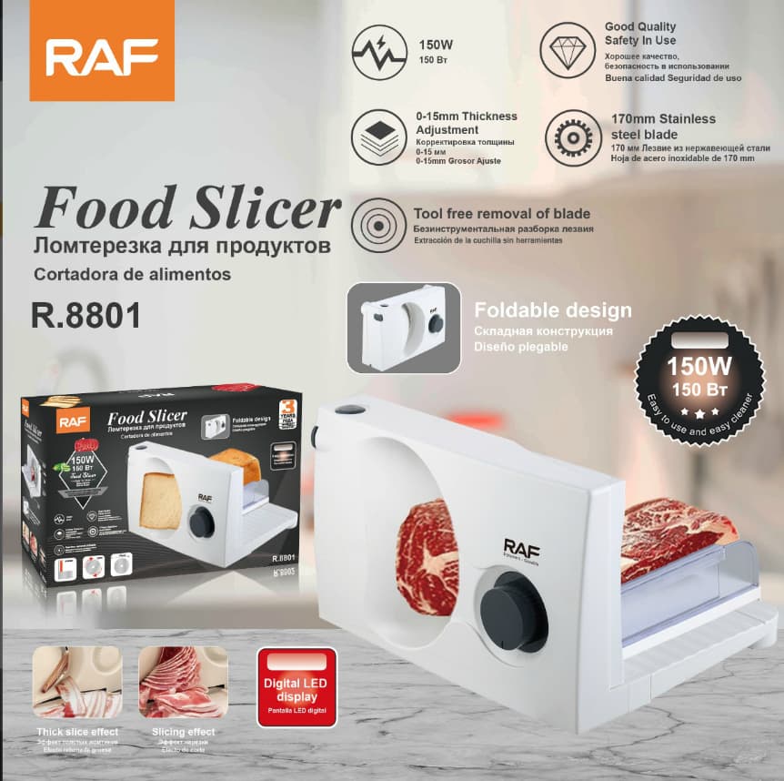 RAF European standard cross-border bread machine multifunctional sandwich machine toast slicer breakfast machine toaster R.8801
